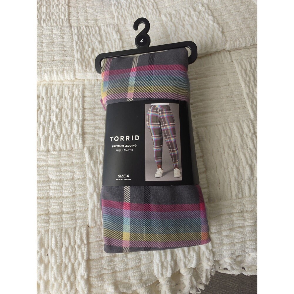 Torrid Premium Legging Full Length Plaid Size 4